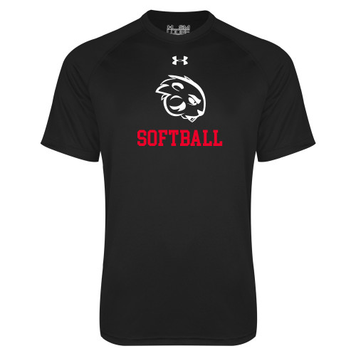  Under Armour Black Tech Tee - Softball