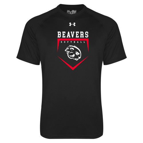  Under Armour Black Tech Tee - Beavers Softball