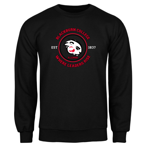  Black Fleece Crew - Alumni Seal - Blackburn College