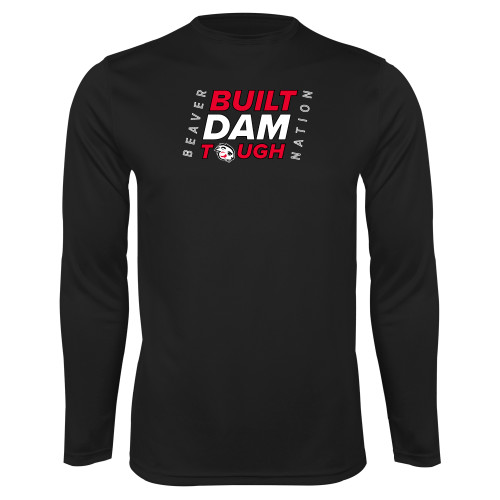  Black Performance Long Sleeve Shirt - Built Dam Tough
