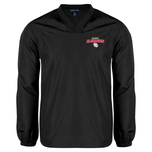  Black V Neck Raglan Windshirt - Beavers Blackburn Arched Buzz