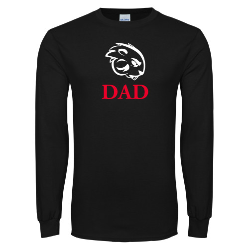  Black Long Sleeve T Shirt - Dad with Buzz