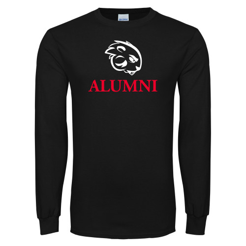  Black Long Sleeve T Shirt - Alumni with Buzz
