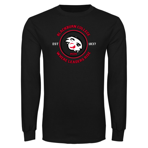  Black Long Sleeve T Shirt - Mom Seal - Blackburn College