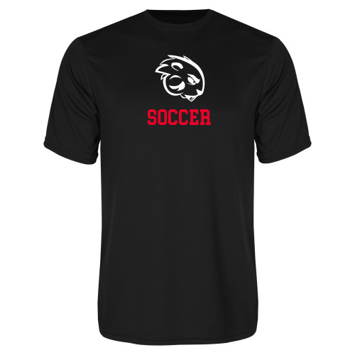  Black Performance Tee - Soccer