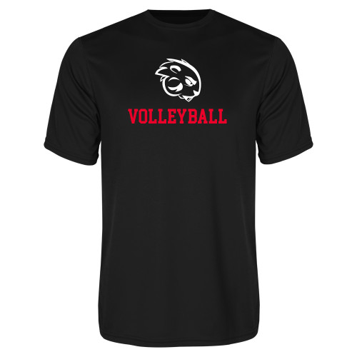  Black Performance Tee - Volleyball
