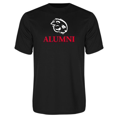  Black Performance Tee - Alumni with Buzz