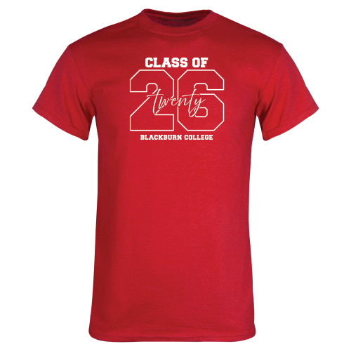  Red T Shirt - Blackburn College - CLASS OF 2026