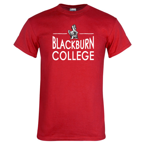 Red T Shirt - Barney Over  Blackburn College