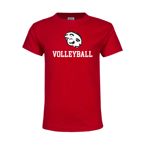  Youth Red T Shirt - Volleyball