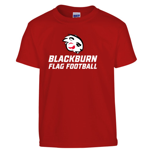  Youth Red T Shirt - Blakcburn Flag Football