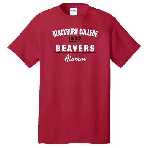  Extended Red T Shirt - Blackburn College Beavers Alumni
