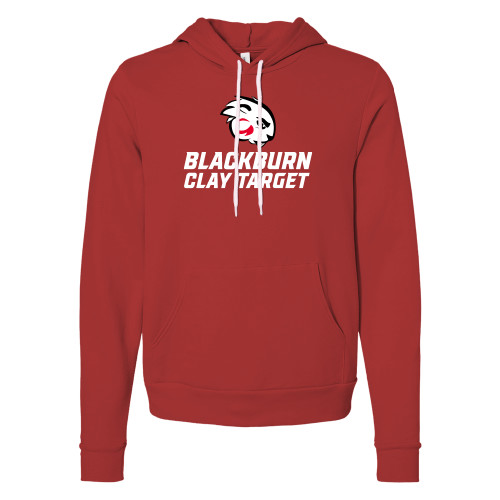  Bella + Canvas Red Fleece Hood - Blakcburn Clay Target