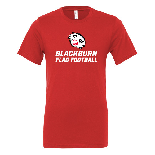 Bella + Canvas Red Jersey Cotton T Shirt - Blakcburn Flag Football