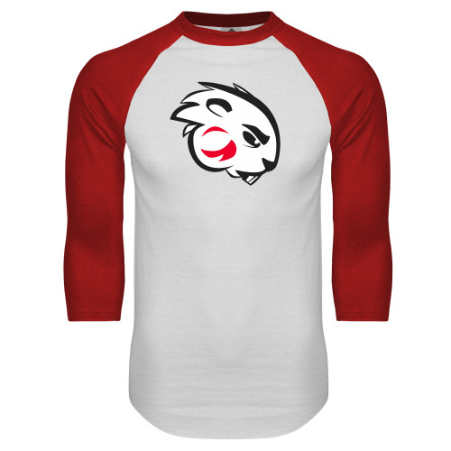 Main Image for  White/Red Raglan Baseball T Shirt