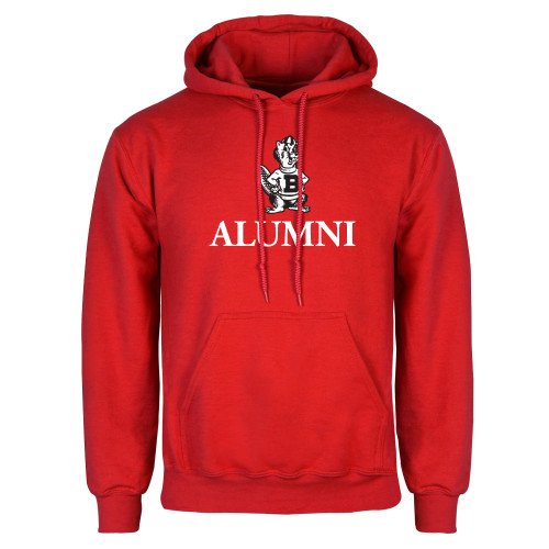 Red Fleece Hoodie - Alumni with Barney