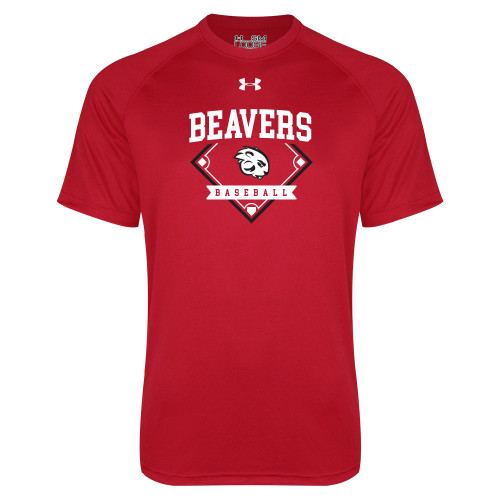  Under Armour Red Tech Tee - Beavers Baseball