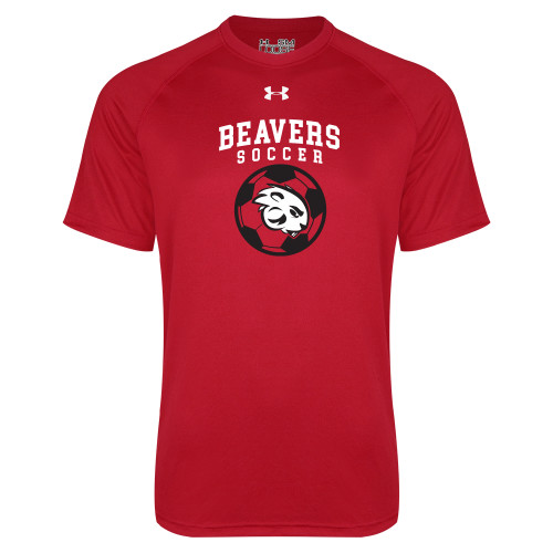  Under Armour Red Tech Tee - Beavers Soccer