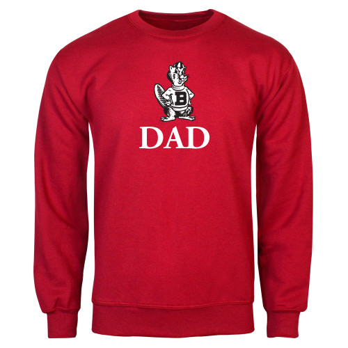  Red Fleece Crew - Dad with Barney