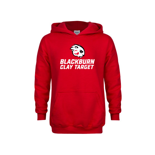 Youth Red Fleece Hoodie - Blakcburn Clay Target