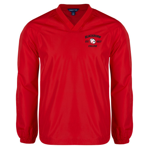  Red V Neck Raglan Windshirt - Blackburn College Est 1837