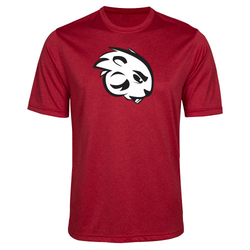  Red Heather Performance Contender Tee - Buzz