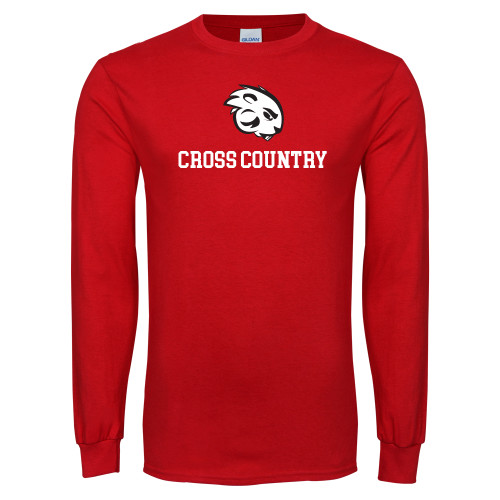  Red Long Sleeve T Shirt - Cross Country
