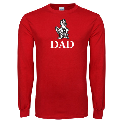  Red Long Sleeve T Shirt - Dad with Barney