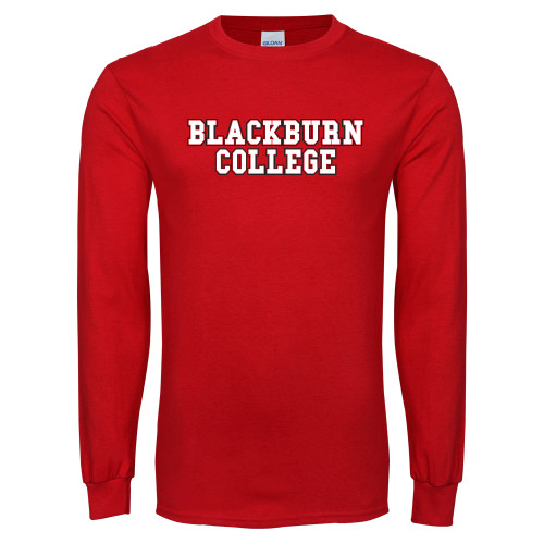  Red Long Sleeve T Shirt - Blackburn College Collegiate