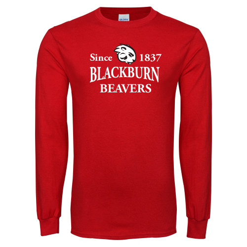  Red Long Sleeve T Shirt - Established Date with Buzz
