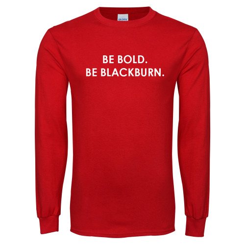  Red Long Sleeve T Shirt - Be Bold Be Blackburn