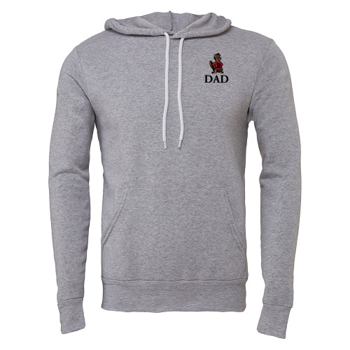  Bella + Canvas Heather Grey Fleece Hood - Dad with Barney
