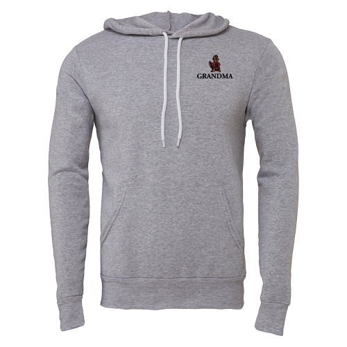  Bella + Canvas Heather Grey Fleece Hood - Grandma with Barney