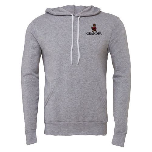  Bella + Canvas Heather Grey Fleece Hood - Grandpa with Barney