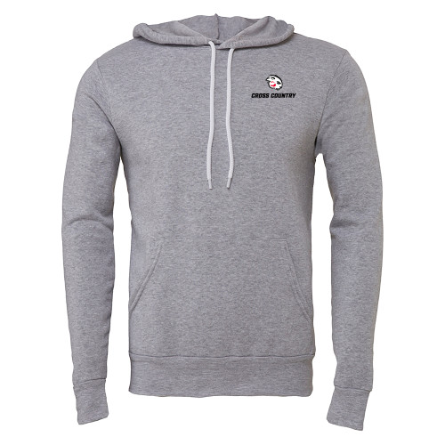  Bella + Canvas Heather Grey Fleece Hood - Cross Country