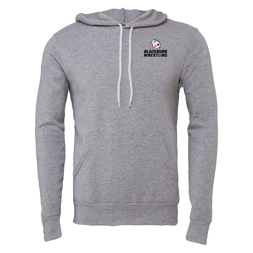  Bella + Canvas Heather Grey Fleece Hood - Blackburn Wrestling