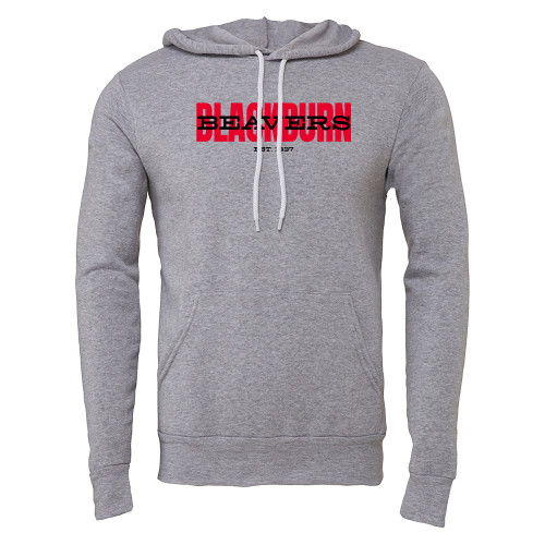  Bella + Canvas Heather Grey Fleece Hood - Blackburn with Beavers Overlay