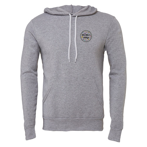  Bella + Canvas Heather Grey Fleece Hood - Blackburn College Spring Flowers