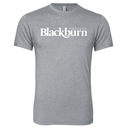  Next Level Heather Grey Triblend Tee - Blackburn College
