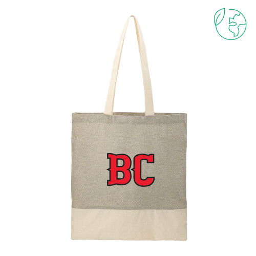  Split Recycled Grey Cotton Twill Convention Tote - BC