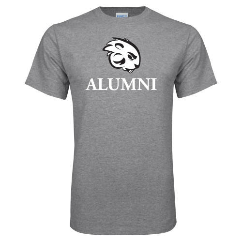  Grey T Shirt - Alumni with Buzz
