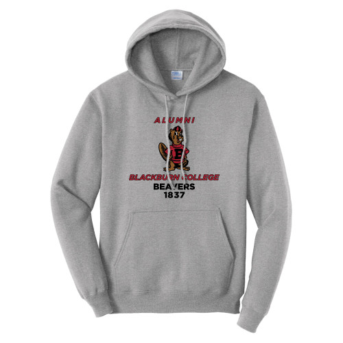  Tall Athletic Heather Fleece Hoodie - Blackburn College Beavers Alumni with Mascot