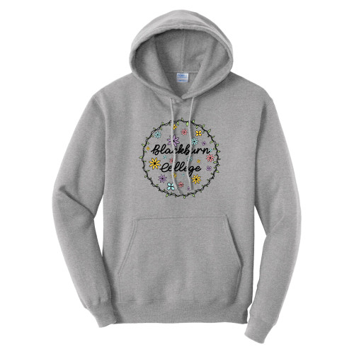  Tall Athletic Heather Fleece Hoodie - Blackburn College Spring Flowers