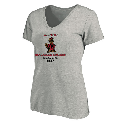 Main Image for  Womens Plus Heather Grey V Neck T Shirt