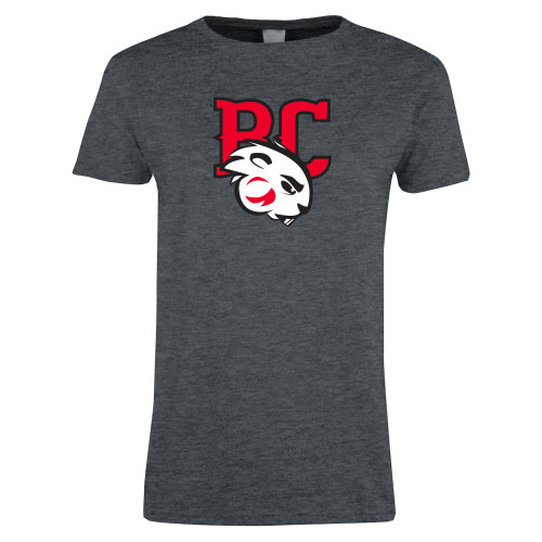  Womens Dark Heather Short Sleeve Tee - BC with Buzz