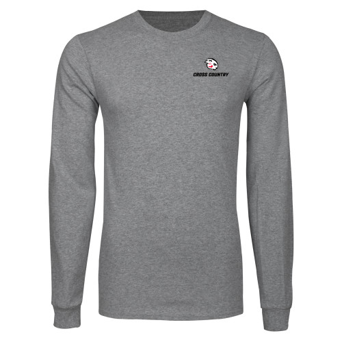  Grey Long Sleeve T Shirt - Cross Country