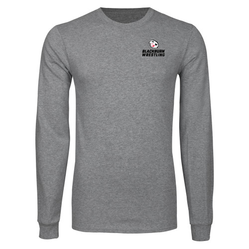  Grey Long Sleeve T Shirt - Blackburn Wrestling