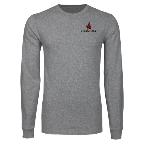  Grey Long Sleeve T Shirt - Grandma with Barney