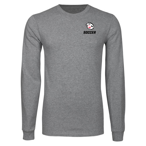  Grey Long Sleeve T Shirt - Soccer
