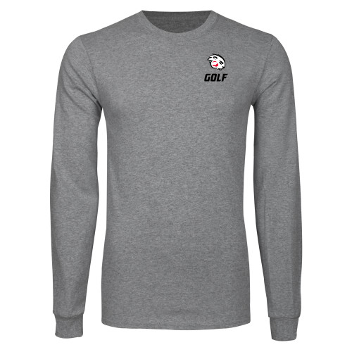  Grey Long Sleeve T Shirt - Golf